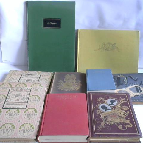 Goethe, Johann Wolfgang von - Sammlung von 9 Bchern