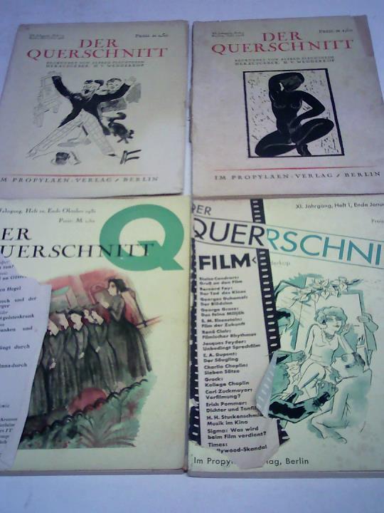 Wedderkop, H.v. - Der Querschnitt. 4 Hefte