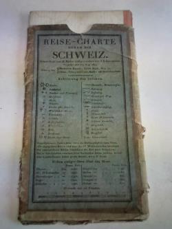 Reise-Charte durch die Schweiz