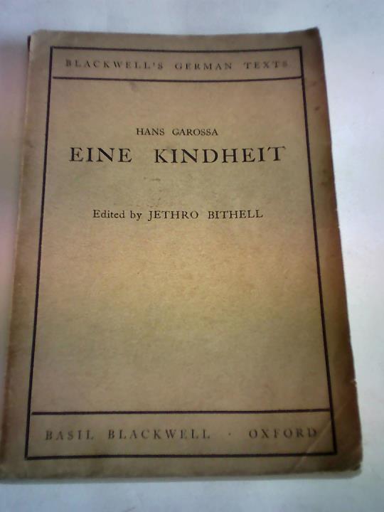 Garossa, Hans - Eine Kindheit