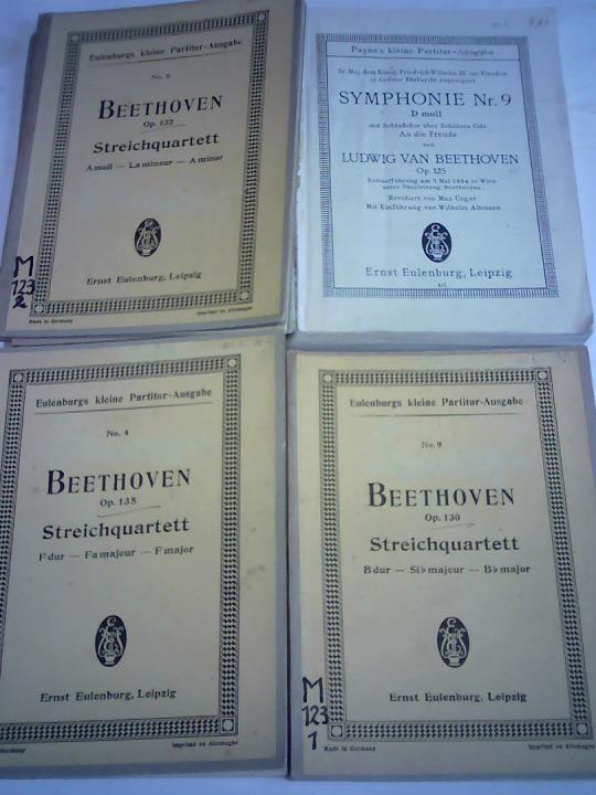 Beethoven, Ludwig van - 4 Partitur-Ausgaben