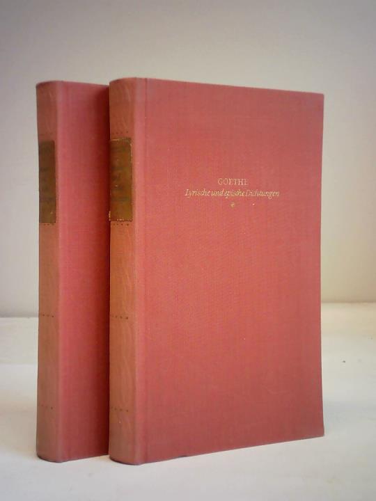 Goethe, Johann Wolfgang von - Lyrische und epische Dichtungen, Band 1 und 2. Zwei Bnde