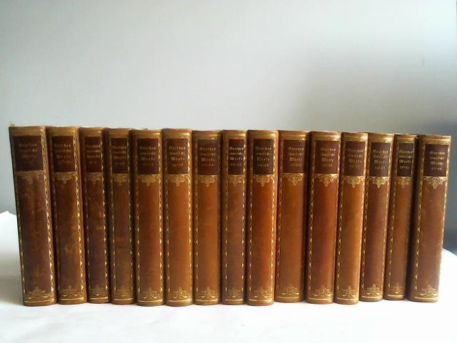 Goethe, Johann Wolfgang von - Smtliche Werke. Vollstndige Ausgabe in 44 Teilen. 44 Teile in 15 Bnden