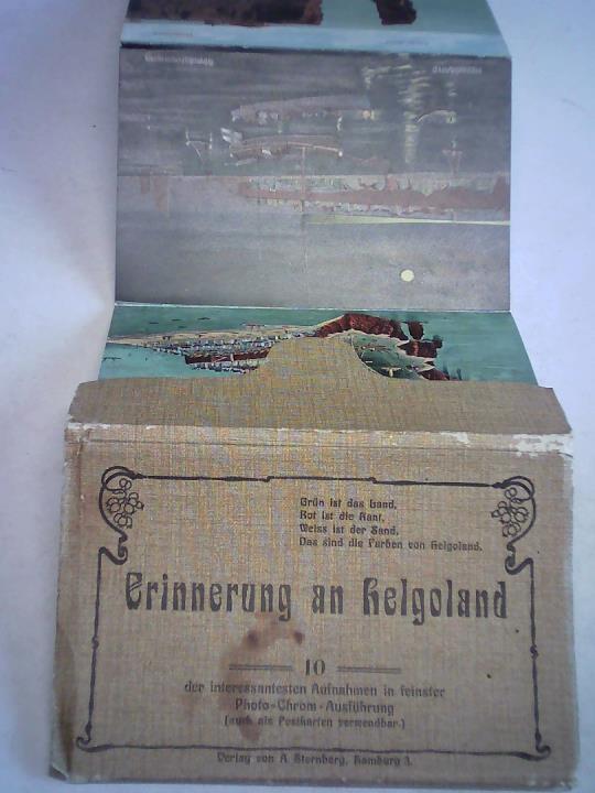 Helgoland - Erinnerung an Helgoland. 10 colorierte Fotolithographien als Leporello