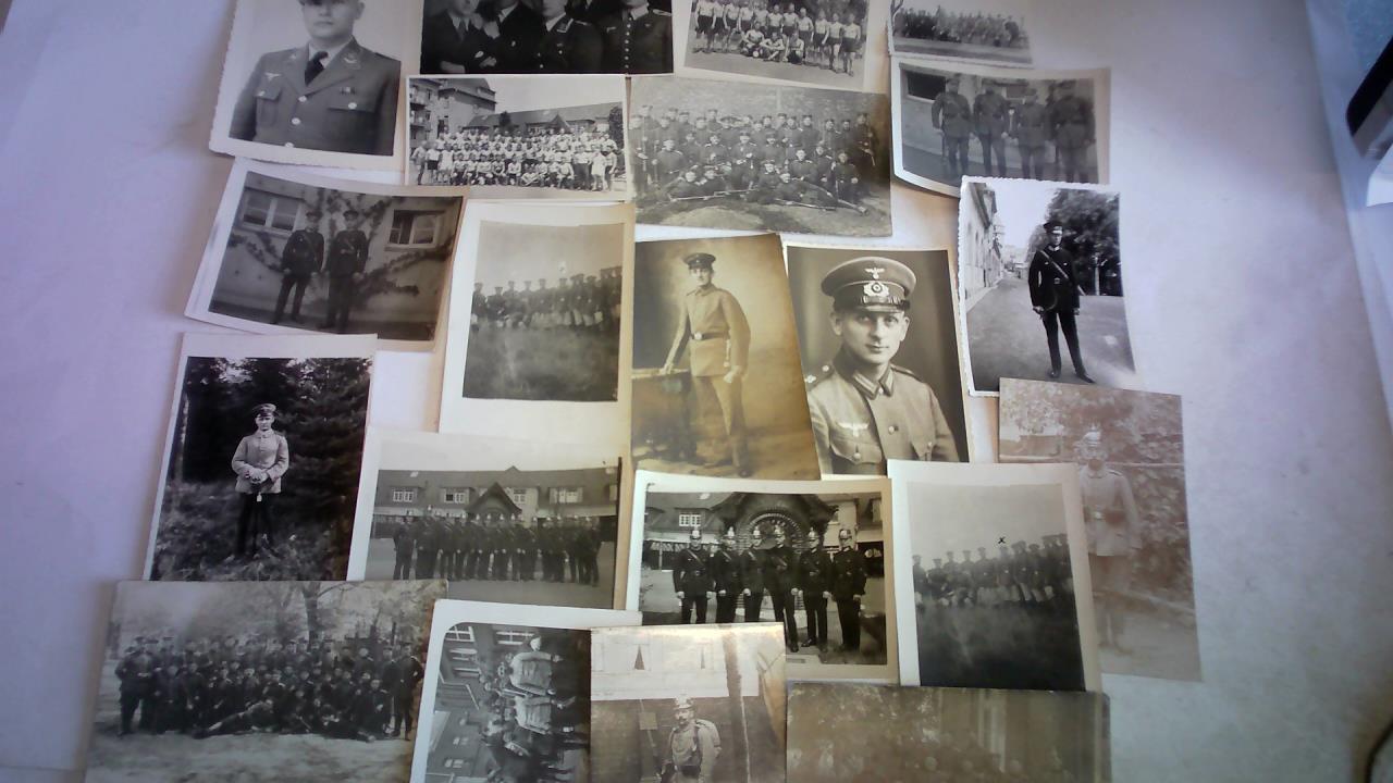 15 Soldatenfotos von Peiner Soldaten aus 1914-1945 in hiesigen Verbänden und Uniformen