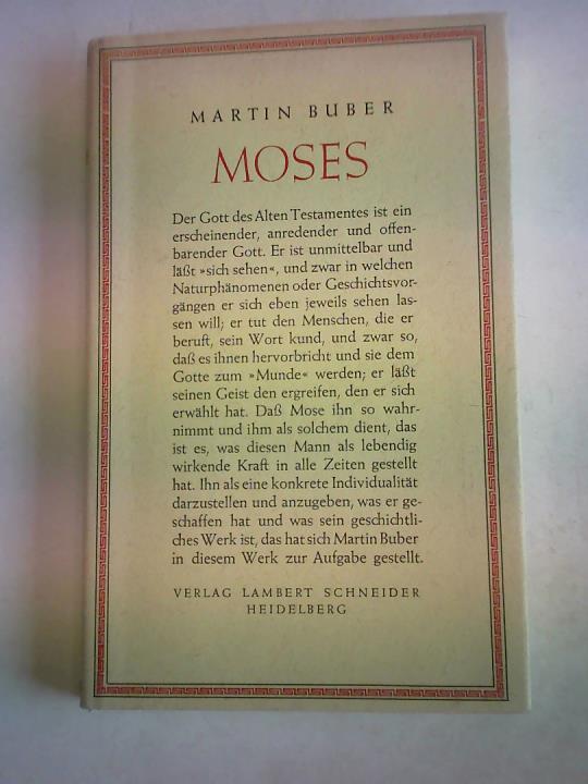 Buber, Martin - Moses