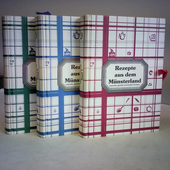 3 Bände: Rezepte aus dem Münsterland. Erprobt, gelobt von Letter Frauen