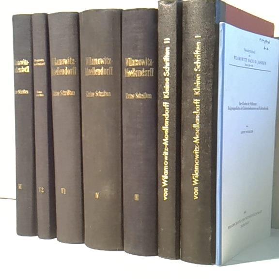 Kleine Schriften. 6 Bände in 7 Büchern