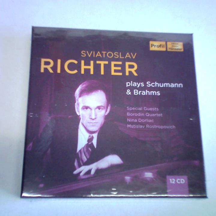 Sviatoslav Richter plays Schumann & Brahms. Special Guests Borodin Quartet, Nina Dorliac, Mstislav Rostropovich. 12 CDs