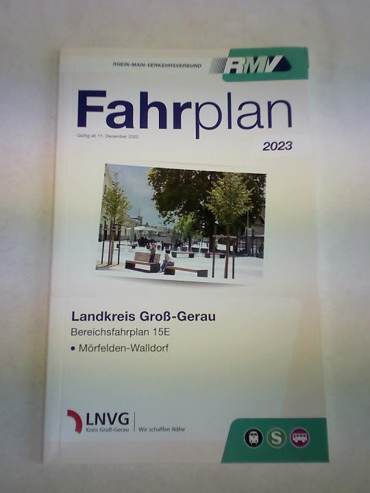 Landkreis Groß-Gerau. Bereichsfahrplan 15E. Fahrplan 2023. Gültig ab 11. Dezember 2022