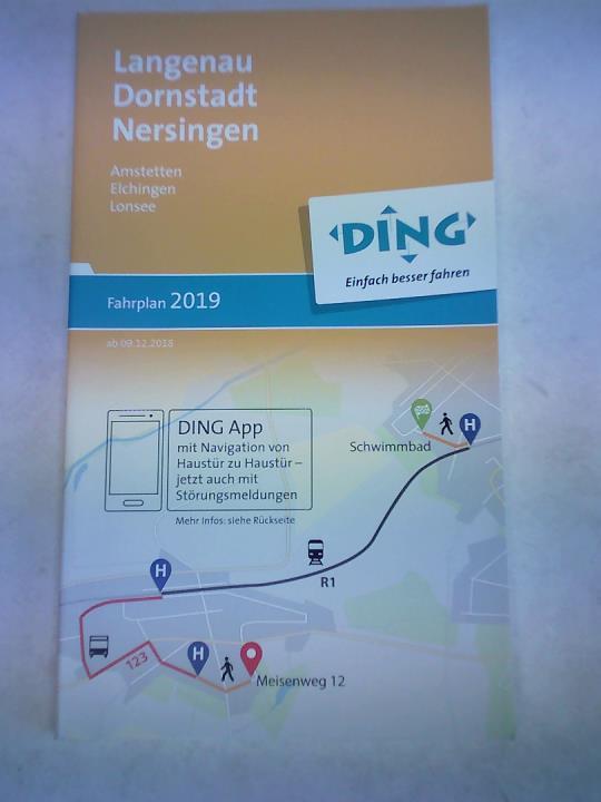 Langenau. Dornstadt. Nersingen. Amstetten. Elchingen. Lonsee. Fahrplan 2019. Gültig ab 09.12.2018.