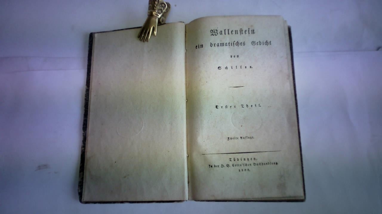 Wallenstein ein dramatisches Gedicht. 2 Teile in einem Band