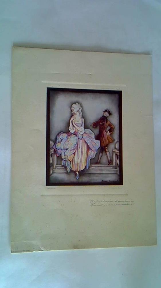 'Oh! don't deceive me, oh never leave me. How could you treat a poor maiden so?' Kunstdruck