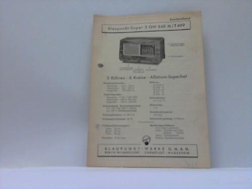 Blaupunkt-Super - 5 GW 648 M/T 499