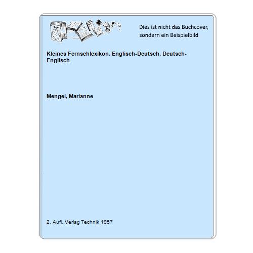 Mengel, Marianne - Kleines Fernsehlexikon. Englisch-Deutsch. Deutsch-Englisch
