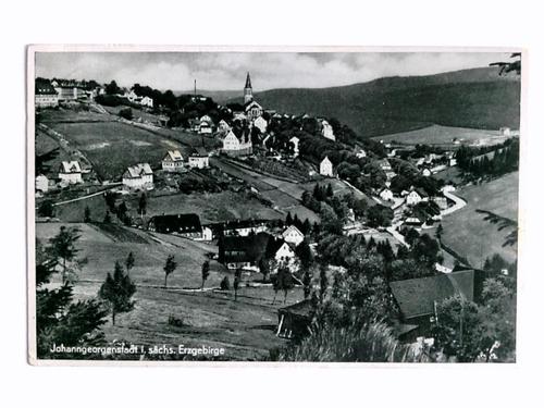 Johanngeorgenstadt (Erzgebirge) - Postkarte: Johanngeorgenstadt i. schs. Erzgebirge - Gesamtansicht