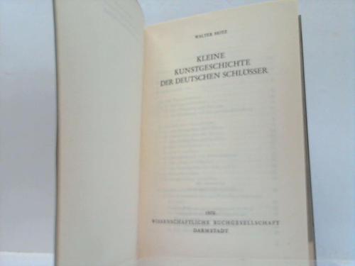 Hotz, Walter - Kleine Kunstgeschichte der Deutschen Schlsser
