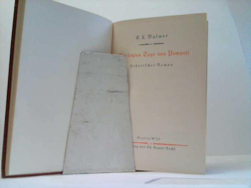 Bulwer, E. L. - Die letzten Tage von Pompeji