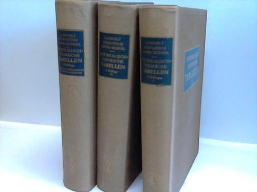 Landolt-Brnstein; Roth, W. / Scheel, K. (Hrsg.) - Physikalisch-chemische Tabellen. 2 Bnde und 1 Ergnzungsband