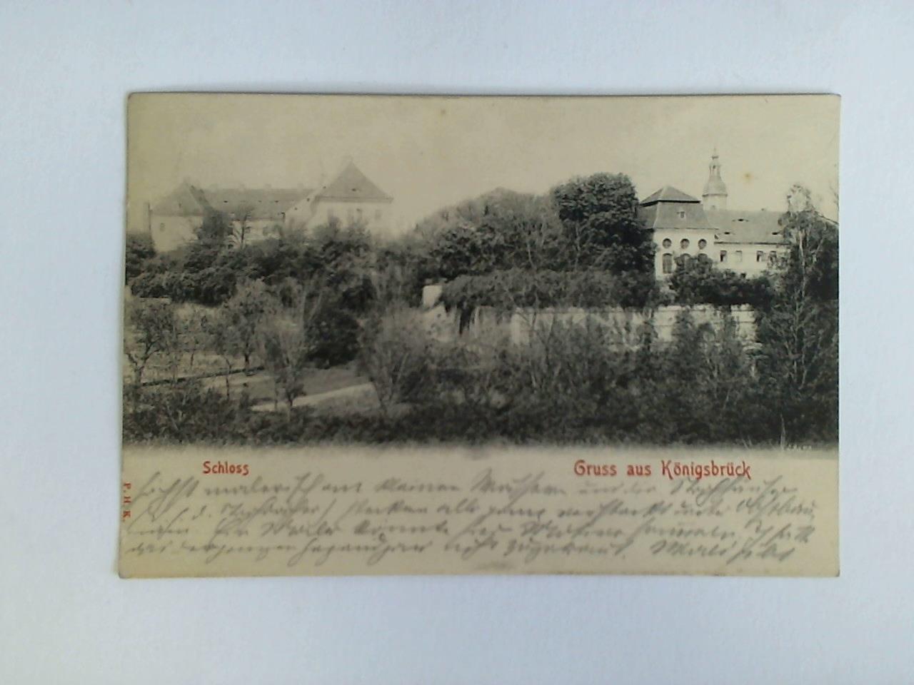 Ansichtskarte: Gruss aus Königsbrück. Schloss