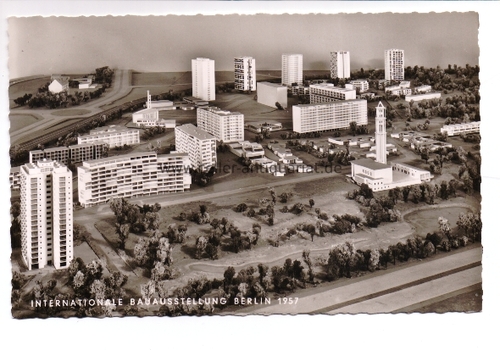Berlin - Postkarte. Internationale Bauausstellung Berlin 1957