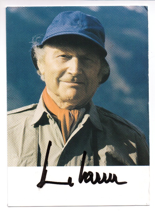 Harrer, Heinrich - Autogrammkarte