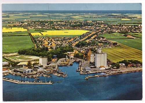 Fehmarn - Postkarten: Ostseebad Burg und Hafen von Burgstaaken