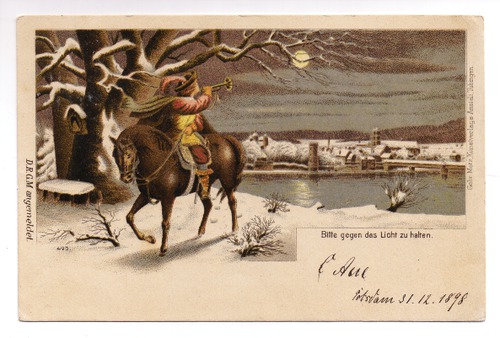 Beht' Dich Gott im neuen Jahr! - Postkarte