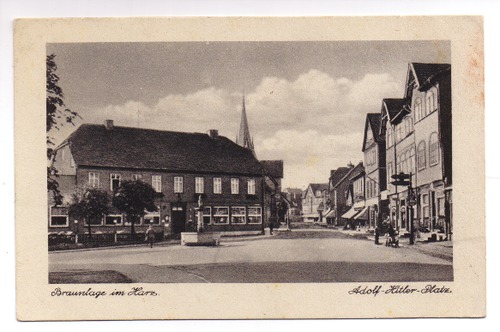 Braunlage - Postkarte: Braunlage im Harz. Adolf-Hitler-Platz