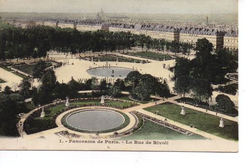 Paris - 1. - Panorama de Paris. - La  Rue de Rivoli