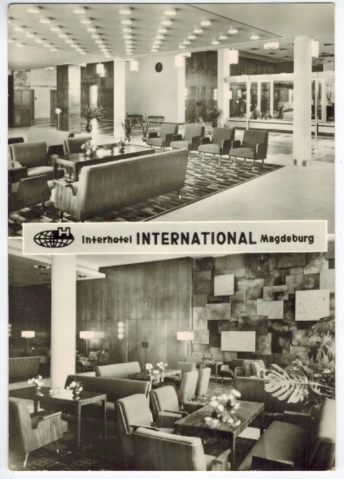 Magdeburg - Postkarte: Interhotel International