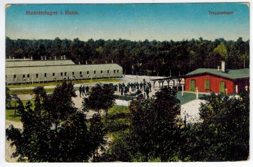 Hannover - Postkarte: Munsterlager i. Hann. - Truppenlager