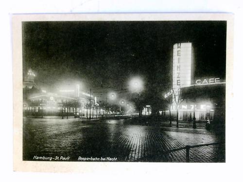 Hamburg - Postkarte: Hamburg-St.Pauli - Reeperbahn bei Nacht