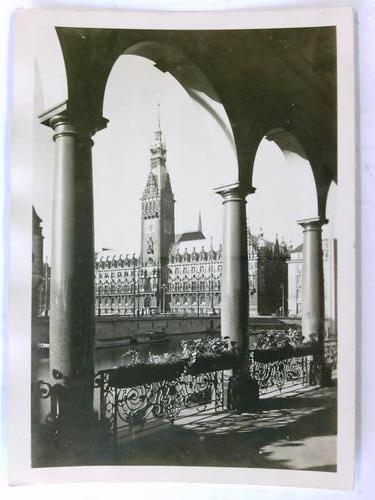 Hamburg - Postkarte: Alsterarkaden - Rathaus