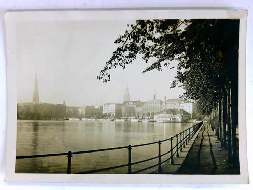 Hamburg - Postkarte: Binnenalster und Jungfernstieg