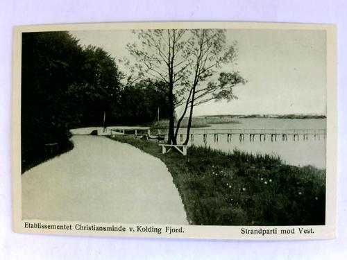 Kolding (Dnemark) - Postkarte: Etablissementet Christiansminde v. Kolding Fjord - Strandparti mod Vest.