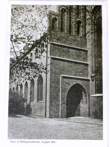 Dnemark - Postkarte: Partie af Helligaandshuset, bygget 1296