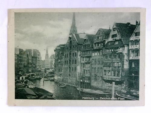 Hamburg - Postkarte: Deichstrae-Fleet