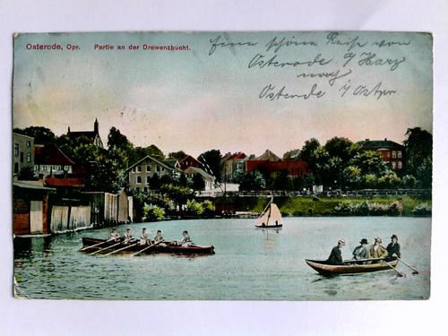 Osterode - Ostpreuen - Postkarte: Osterode, Opr. - Partie an der Drewenzbucht