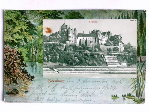 Bernburg - Postkarte: Bernburg - Schloss