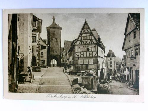 Rothenburg ob der Tauber (Bayern) - Postkarte: Rothenburg a. T. - Plnlein