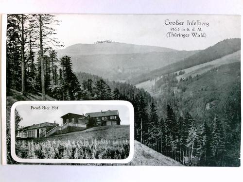 Thringen - Postkarte: Groer Inselberg 916,5 m . d. M. (Thringer Wald)