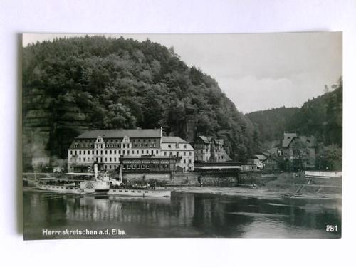 Herrnskretschen - Postkarte: Herrnskretschen a.d. Elbe