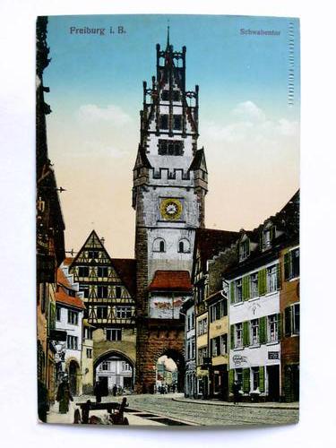 Freiburg im Breisgau - Postkarte: Freiburg i. B. - Schwabentor