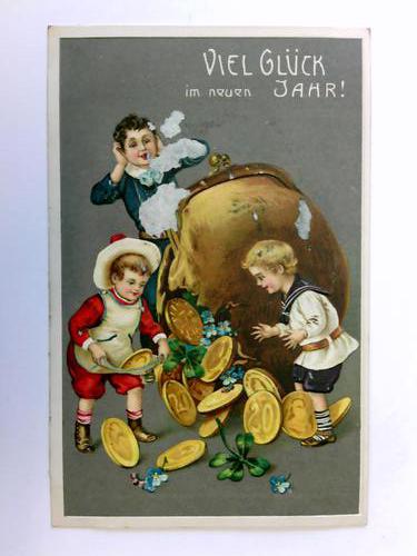 Neujahrsgre - Postkarte: Viel Glck im neuen Jahr!