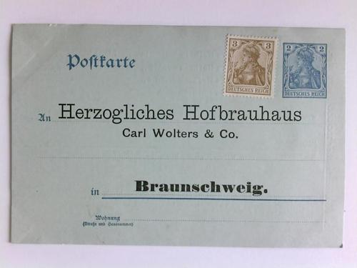 Braunschweig - Postkarte: Herzogliches Hofbrauhaus Carl Wolters & Co., Braunschweig