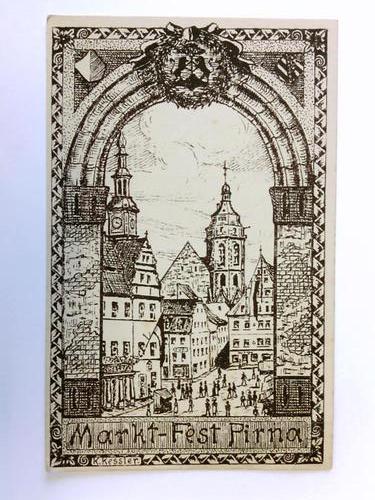 Pirna - Postkarte: Markt-Fest Pirna