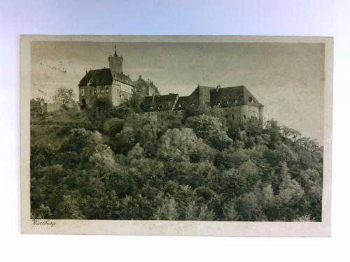 Eisenach - Postkarte: Die Wartburg b. Eisenach, von Norden mit Gasthof