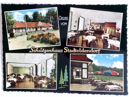 Stadtoldendorf - 1 Postkarte: Gru vom Schtzenhaus Stadtoldendorf