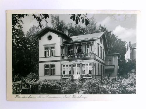 Bad Harzburg - 1 Postkarte: Fremdenheim Haus Germania, Bad Harzburg